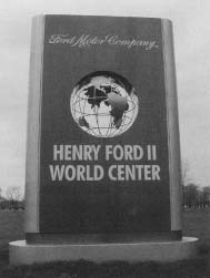 Ford Motor Company headquarters, Dearborn, Michigan. Reproduced by permission of Ilycia R. Shaw.