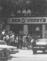 The original Ben & Jerry's ice cream shop, Burlington, Vermont. Reproduced by permission of AP/Wide World Photos.