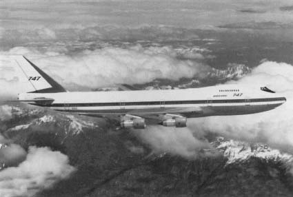 A Boeing 747 jumbo jet. Reproduced courtesy of the Federal Aviation Administration.