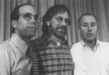 The "Dream Team" of Jeffrey Katzenberg, Steven Spielberg, and David Geffen. Reproduced by permission of AP/Wide World Photos.