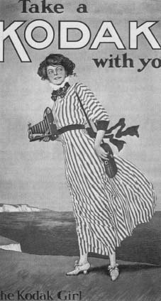 The Kodak Girl was a popular selling tool used in many Kodak ads in the early years of the company. Reproduced by permission of Corbis Corporation (Bellevue).