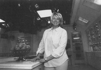 Martha Stewart at the opening of her new television studio and production facility in Westport, Connecticut, in April 1998. Reproduced by permission of AP/Wide World Photos.