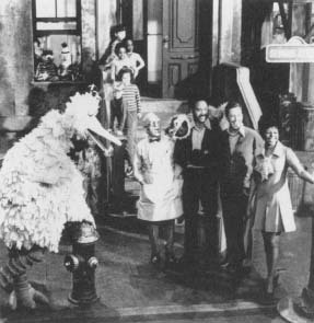 The regular cast of characters on Sesame Street became well-known to children and parents alike, despite the many changes over the years. Reproduced by permission of Corbis Corporation (Bellevue).