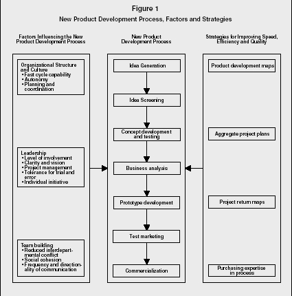 Figure 1 New Product Development Process, Factors and Strategies